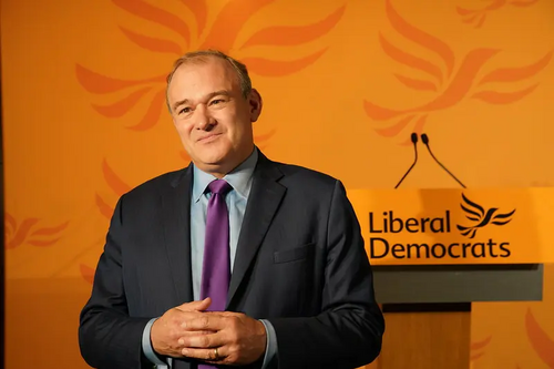 Newly elected leader Ed Davey