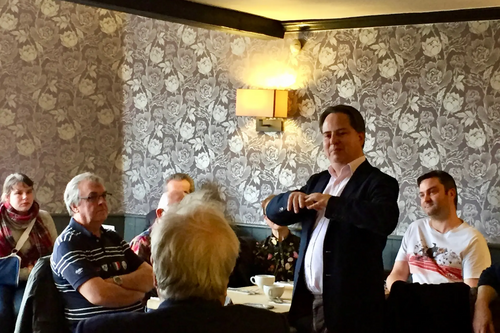 Brexit Breakfast with Suffolk Coastal Liberal Democrats (James Sandbach speaking)